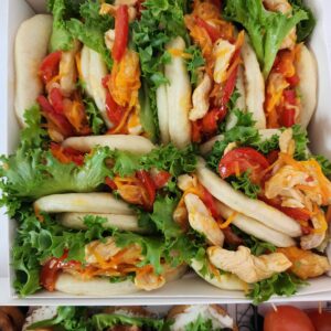 булочки Бао с курицей по азиатски